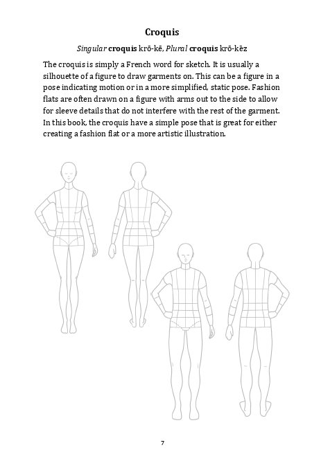 Fashion Design Sketchbook: Fashion Figures, Flats, and Terminology by  Kimberly Forbes
